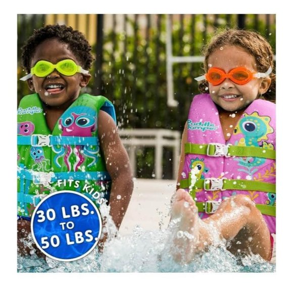 Stearns Original Puddle Jumper Color Changing 30-50 Pounds Blue Green - Picture 3 of 6